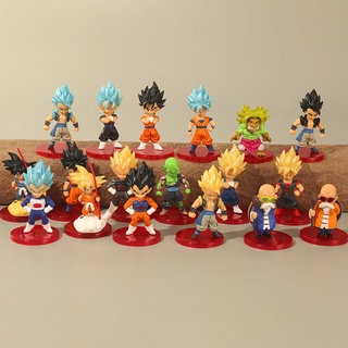 12cm Dragon Ball Z Son Goku Krillin Master Roshi Action Figure PVC Toys Model 