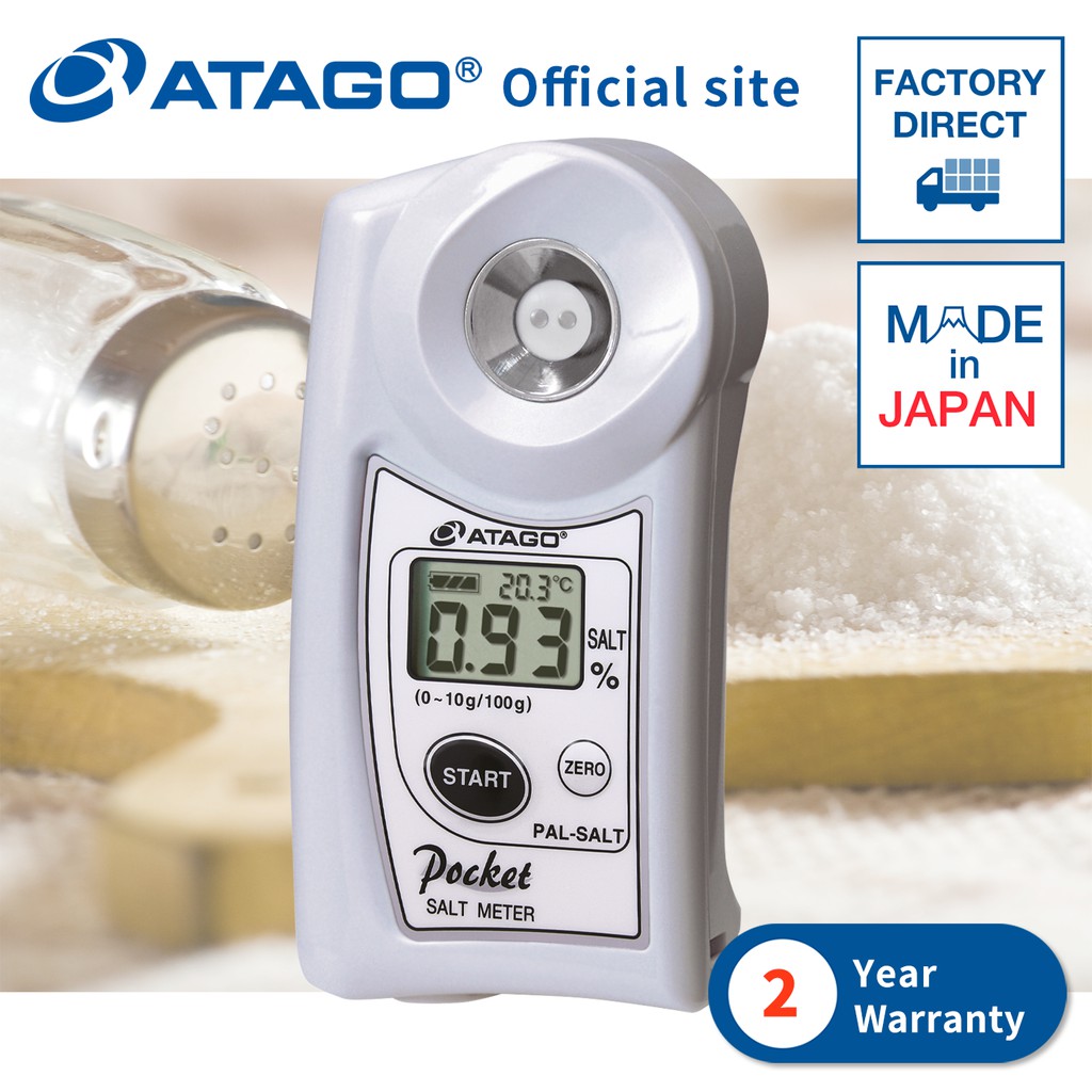 ATAGO PALSALT Digital Handheld Pocket Salt Meter for Food Salinity