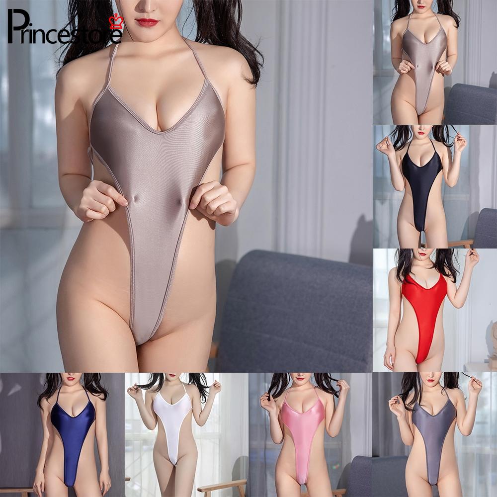 Leotard Accessories Bikini High Cut Lingerie Oil See Through Sexy