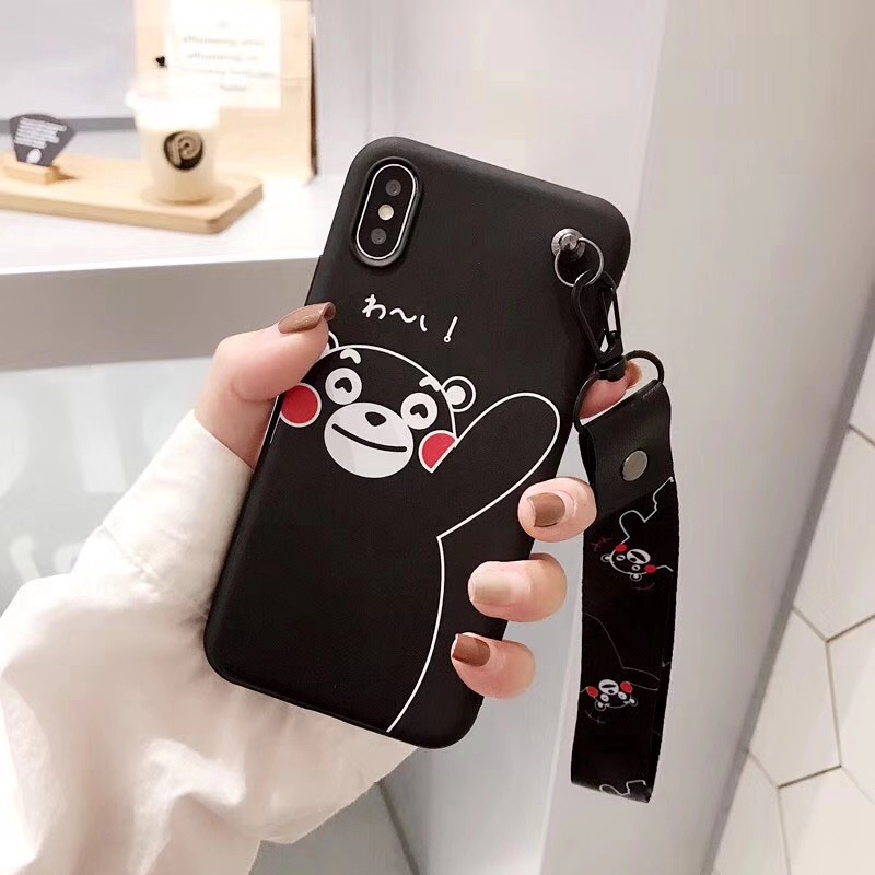Bumper Cartoon Case 8 X Apple Phone Shell Iphone 7 Plus Kumamoto Bear Shopee Singapore