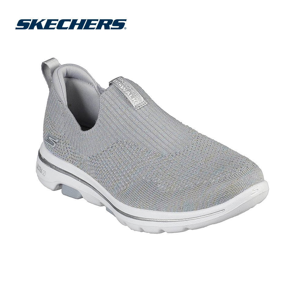 skechers go walk 5 womens silver