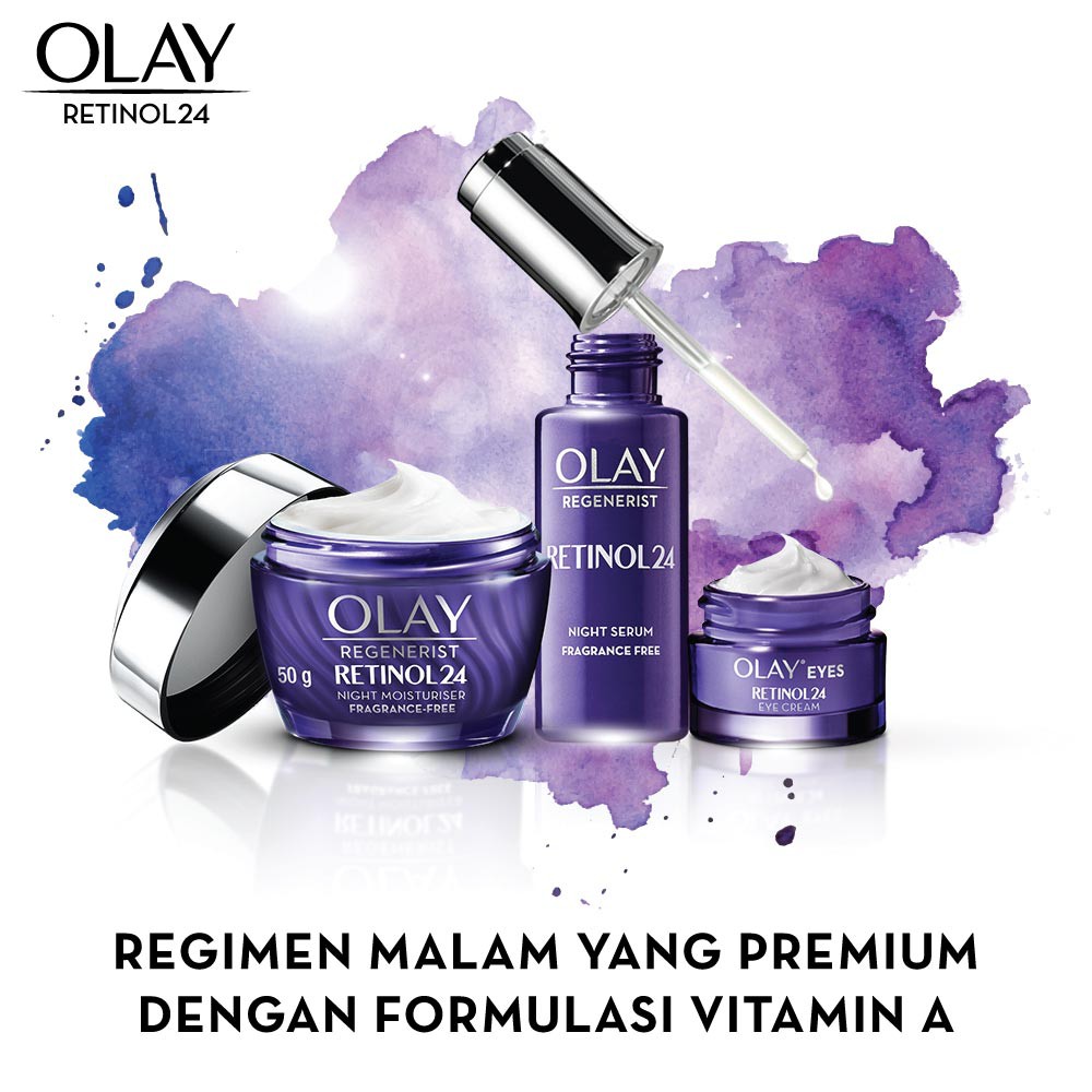 olay regenerist retinol 24 night moisturiser fragrance free 50g