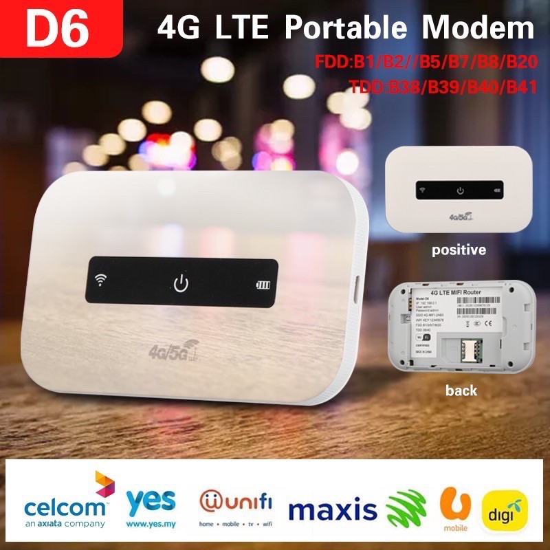 Modified Unlimited 150mbps 4g Lte Pocket Wifi Router Portable Modem Hotspot D5 D6 B310 Huawei E5573 Shopee Singapore