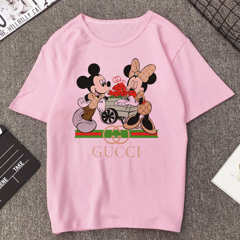 Gucci X Disney Cream Cotton Mickey Mouse Gucci Logo T-shirt Size XXS ...