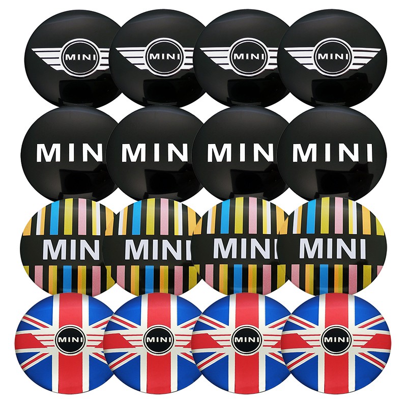 mini cooper wheel badges