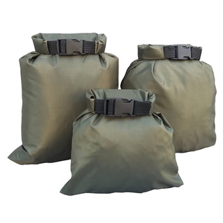 3pcs/Set Waterproof Bag 1.5L Super Dupont Coated Silicone Nylon Green Storage Dust