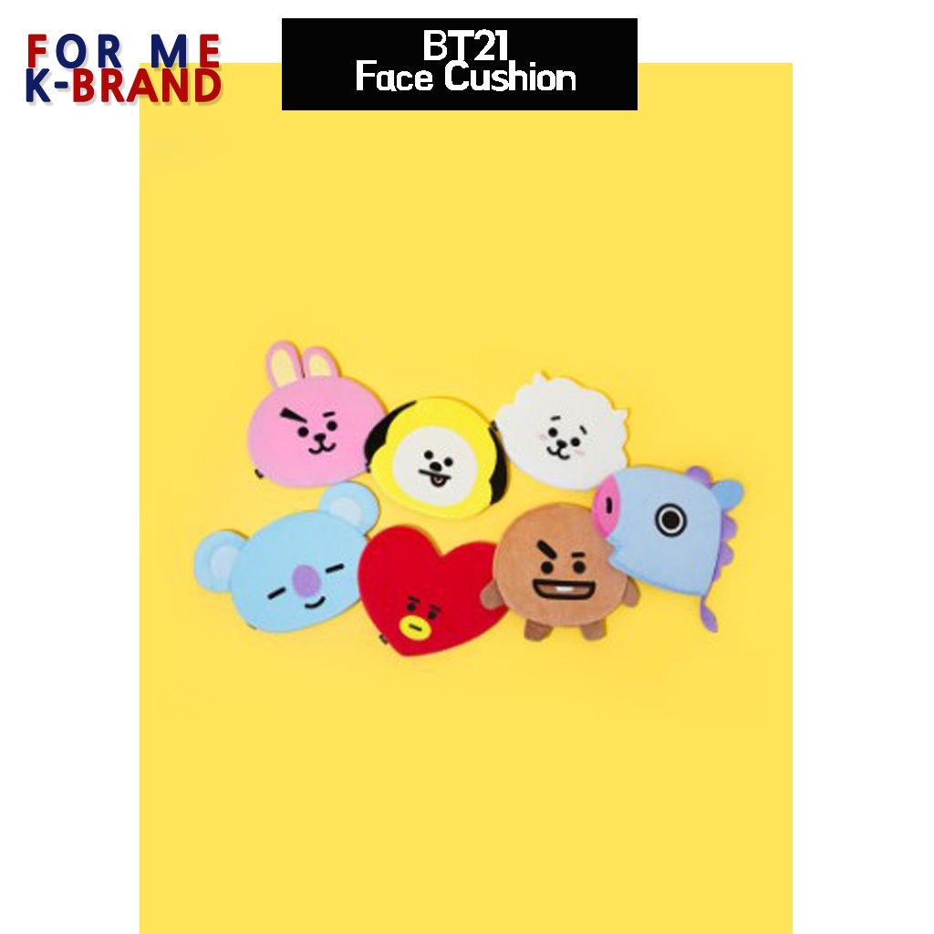 BTS [ BT21 BABY Face Cushion ] Line Friends TATA KOYA SHOOKY CHIMMY ...