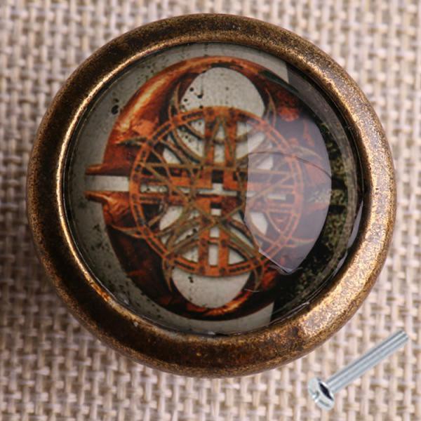 Gothic Round Letter O Cupboard Cabinet Alphabet Door Knob Drawer