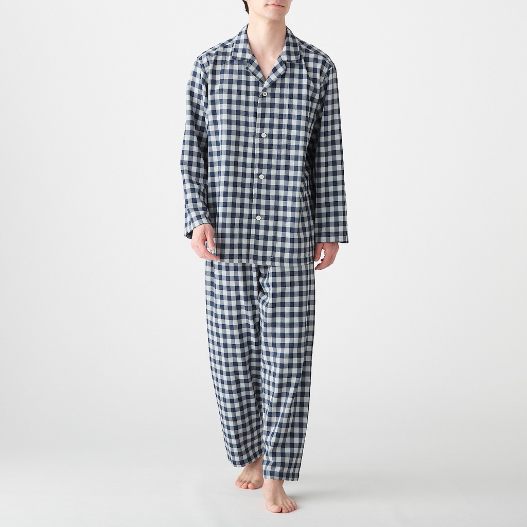 MUJI Men's Side Seamless Double Gauze Pajama | Shopee Singapore