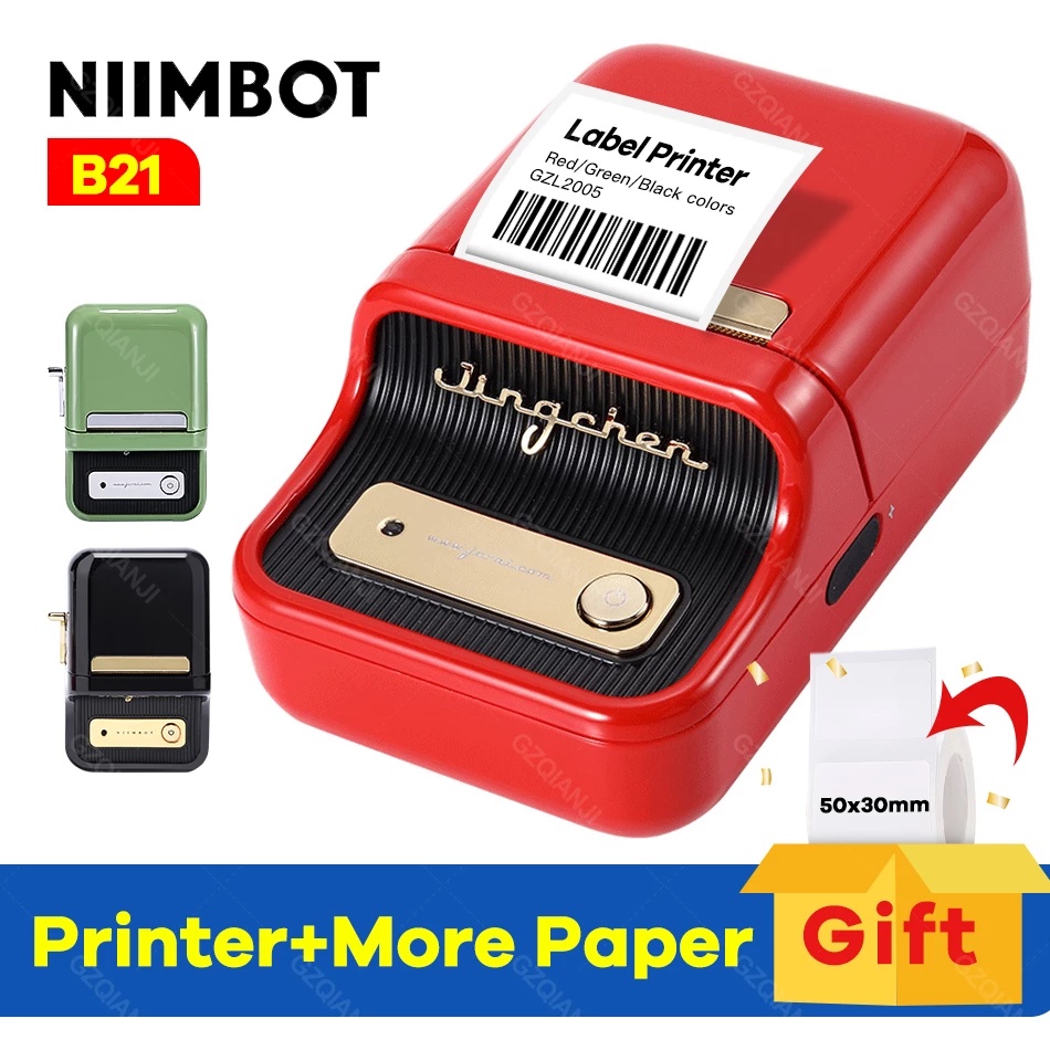 Niimbot B21 Portable label printer Bluetooth thermal printer inkless