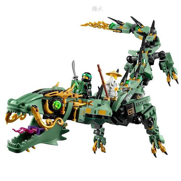 the green ninja mech dragon
