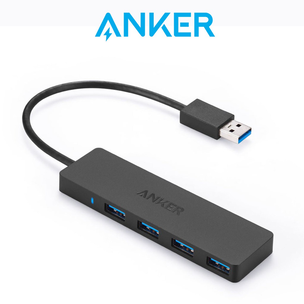 Anker 4 port usb 3 0 ultra slim data hub for macbook mac pro mini