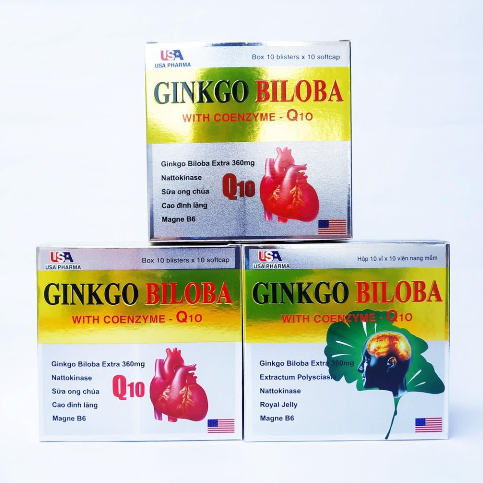 100v GINKGO BILOBA WITH COENZYME Q10 GINKGO BILOBA Q10 Active Brain