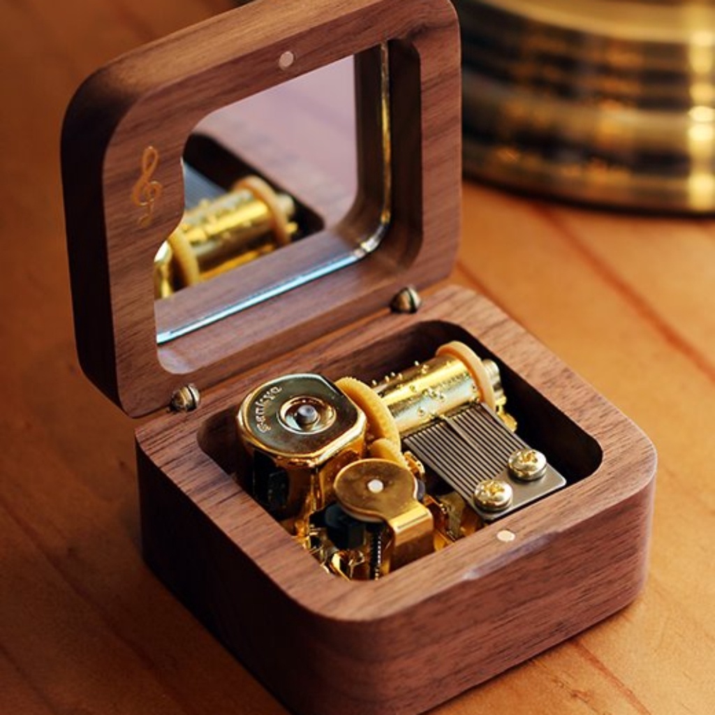 [KPop] Pocket Walnut Music Box Jeju Island Blue Chestnut Goods Music