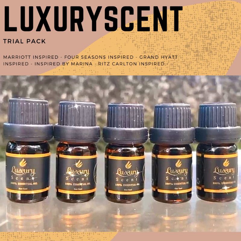 LUXURY SCENT | Hotel Inspired Scents Essential Oil - GET ALL 5SCENTS IN 5MLS IN TRIAL PACK!!