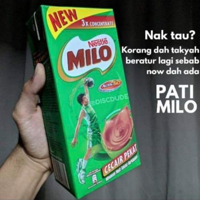 Milo PATI Concentrated MILO Water Factory MILO LORI School Shopee