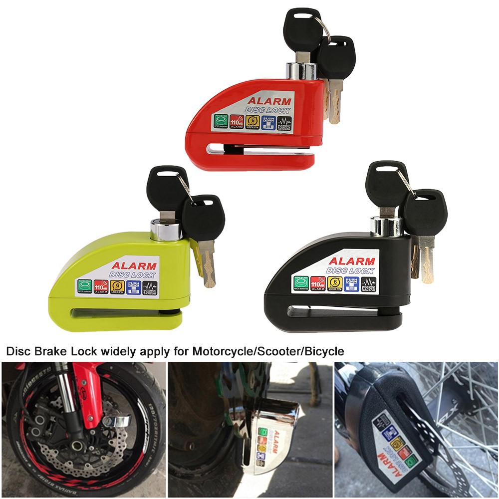 disc brake lock alarm