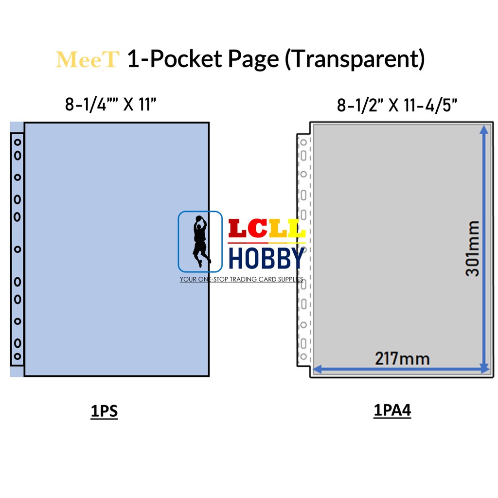 Meet 1 Pocket Transparent Pages 214 280 217 301 Shopee Singapore