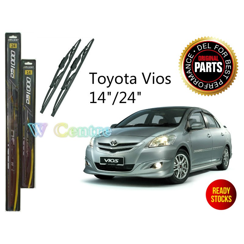 Shop Malaysia Wiper Ncp93 Toyota Vios 14 24 1set Shopee Singapore