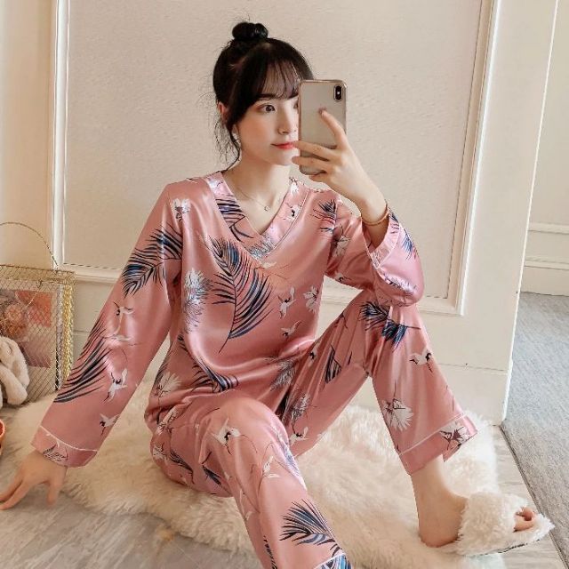 LOCAL Bylaaz Satin  Pyjamas Women Pajama Baju  Tidur  Satin  