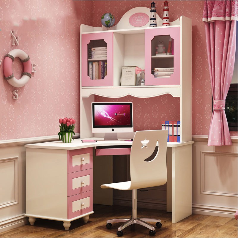 pink study desk