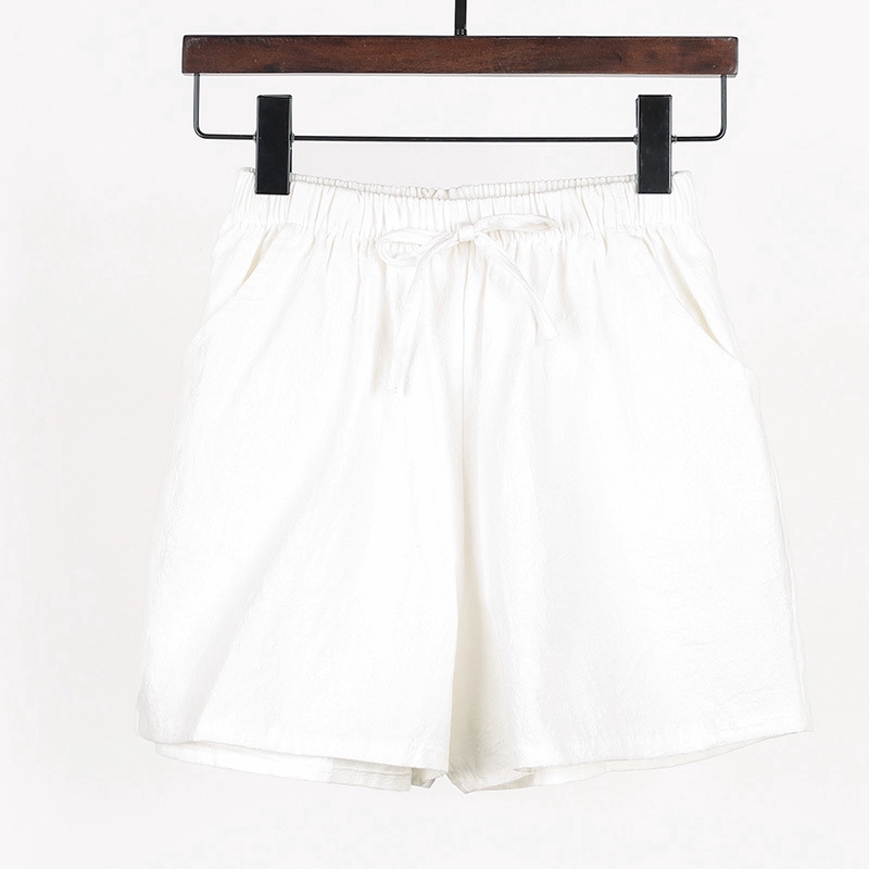 Women Cotton And Linen Shorts Summer 