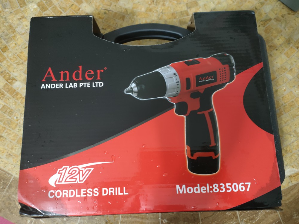 Ander 12v Li Ion Cordless Battery Drill Tool Charger And 2x Batteries Shopee Singapore