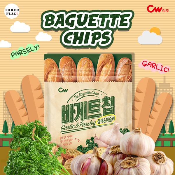 CW The Baguette Chips Garlic & Parsely 400g Shopee Singapore