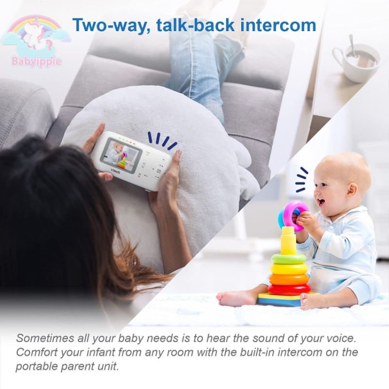 Vtech Digital Video Baby Monitor Vm3 Qi9u Shopee Singapore