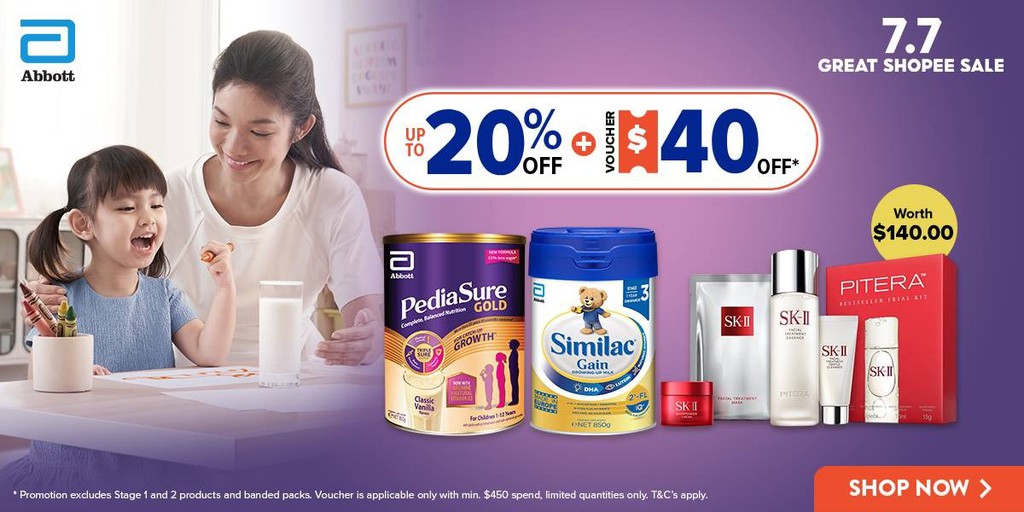 Abbott's Nutrition, Online Shop Shopee Singapore