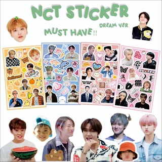 a6 black and color vinyl nct dream signature stickers for decoration shopee singapore