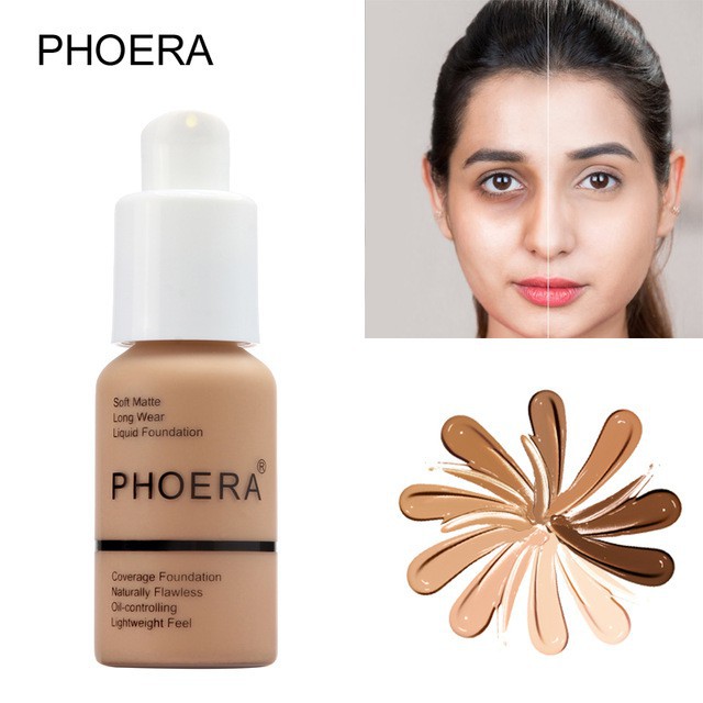 Phoera Liquid Concealer Full Coverage Foundation 30 Ml 