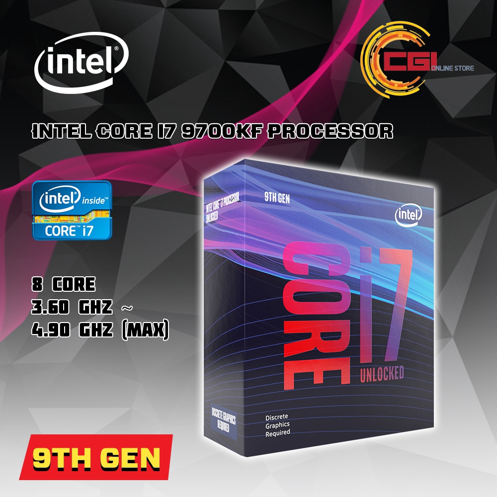 Intel Core I7 9700kf Processor Lga1151 Bxikf Shopee Singapore