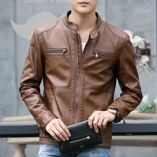 semi formal leather jacket