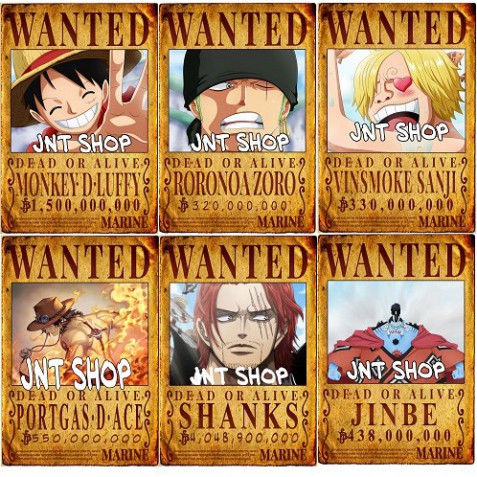 [G01] One Piece Wanted Poster Wanted One Piece Pirate King 51x36cm gold ...