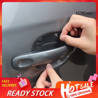 【Ready stock】3Sets/12Pcs Universal Invisible Car Door Handle Anti-Scratch Protective Film
