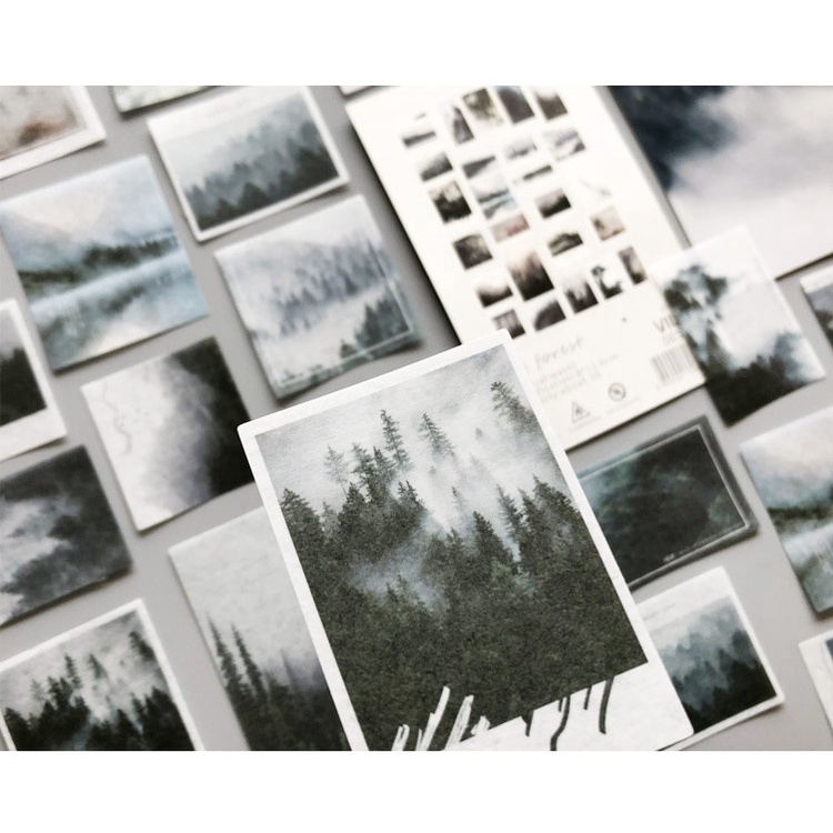 50 Sheets Themed Landscape Scenery Washi Stickers | Shopee Singapore