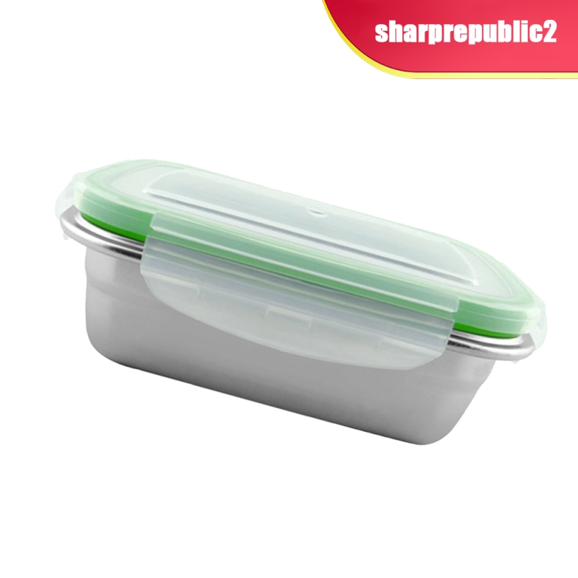 Stainless Steel Food Containers Food Preservation Lunch Box Leak Proof Metal Bento Lunch Box Storage Containers For Food Snacks 5 Sizes Available Shopee Singapore