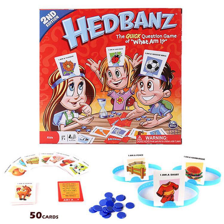 Hedbanz Card Board Game Headbanz Word Puzzle Game Party Family ...