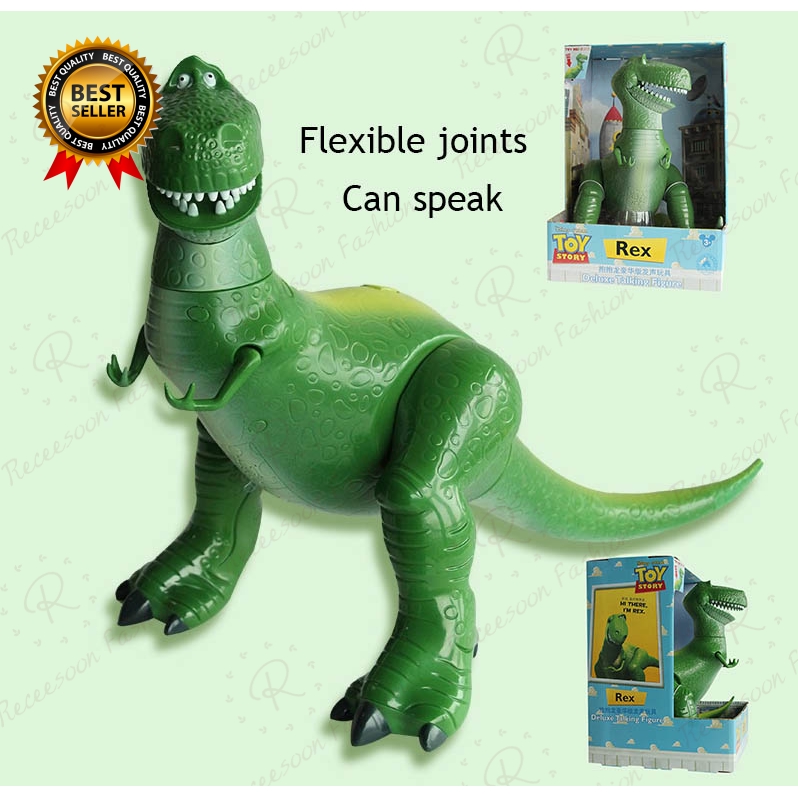 Toy Story Rex Dinosaur Figure Toy Speaking Talking Dinosaur Model Toy Kids Gift Shopee Singapore