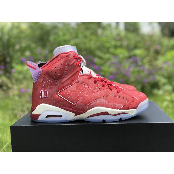 retro 6 varsity red