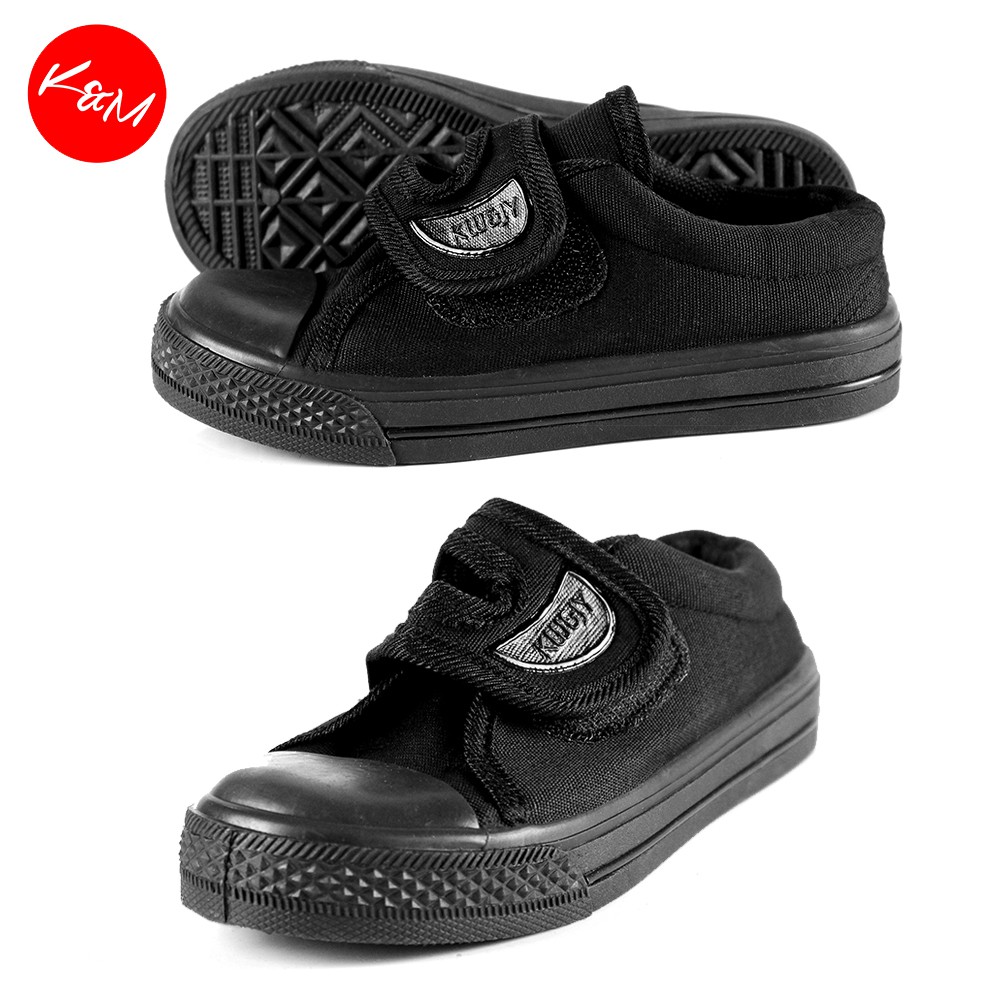 black velcro school shoes