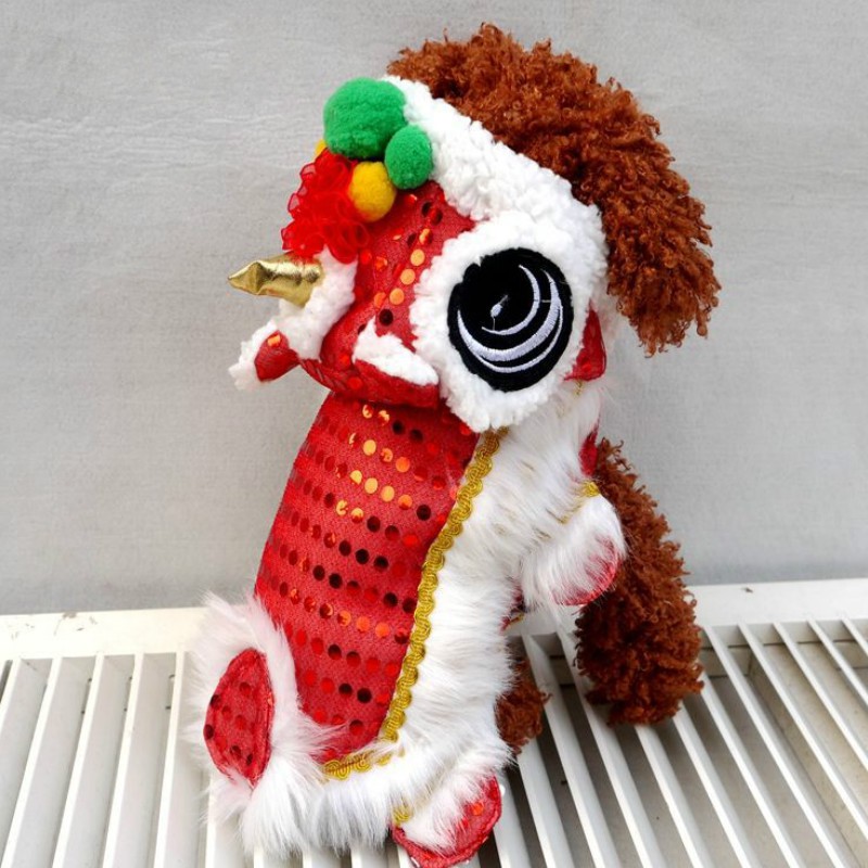 Pet Clothes For Cat For Dog Lion Dance Chinese New Year S Lion Costume Lion Dancing Funny Suit Chinese Style Dress Cats Dogs Shopee Singapore