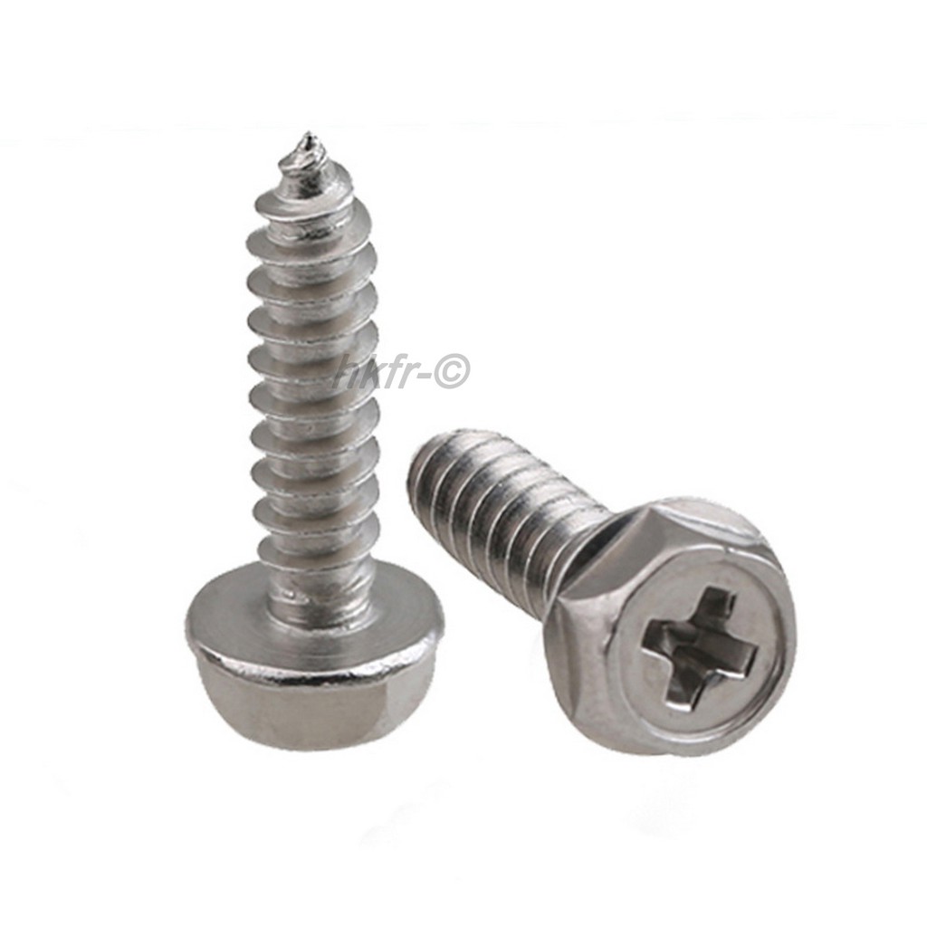 304 Stainless Steel M4 M5-M8 Countersunk Flat Head Phillips Self Tapping Screws 
