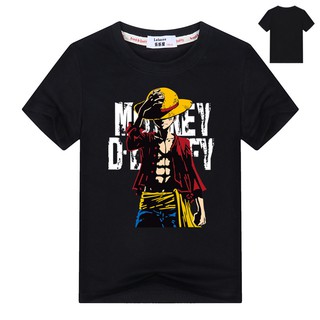 Monkey D Luffy Straw Hat One Piece Anime T Shirt For Kids - 