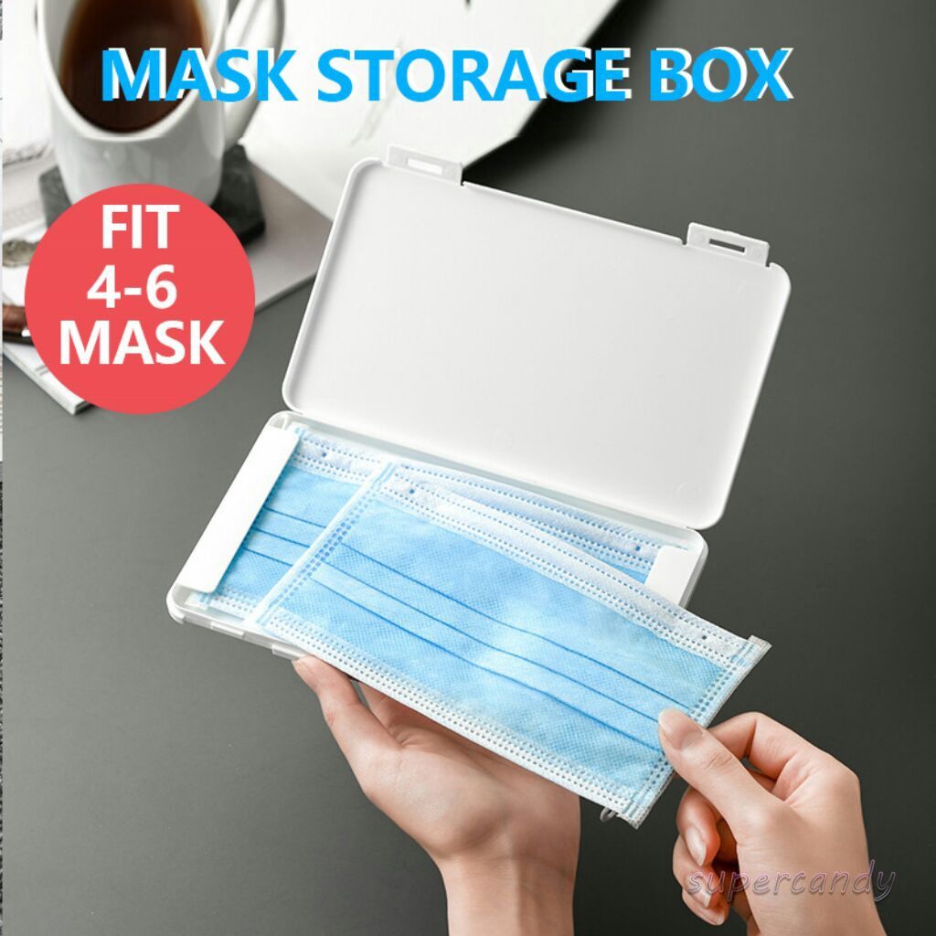 Portable Disposable Mask Storage Box Dustproof Masks Case Small Item