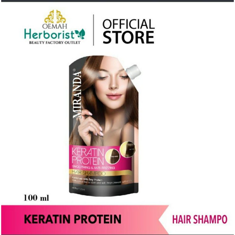 Miranda KERATIN PROTEIN HAIR SHAMPOO 100ML | Shopee Singapore