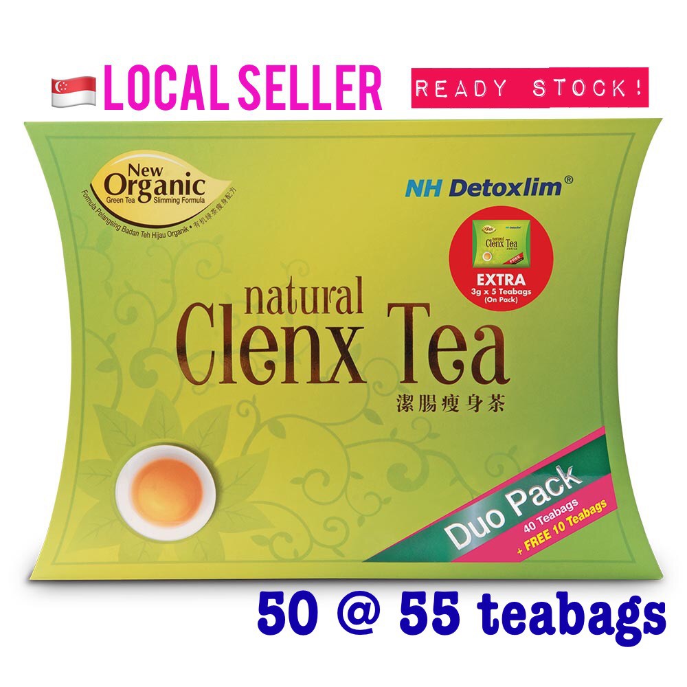 Sg Ready Stock Nh Detoxlim Natural Clenx Tea 50 Or 50 5 Free Detox Slimming Tea Exp 2024 Shopee Singapore