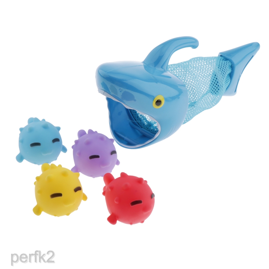 shark grabber bath toy