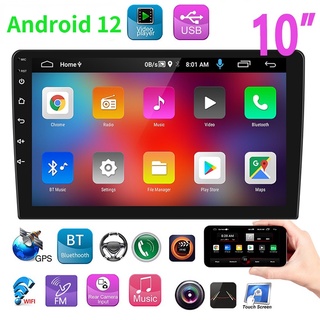 Car Android12 (2GB+32GB)10 Inch Car Multimedia Player 2 DIN Android12 Stereo Radio GPS WIFI 2.5D HD Screen